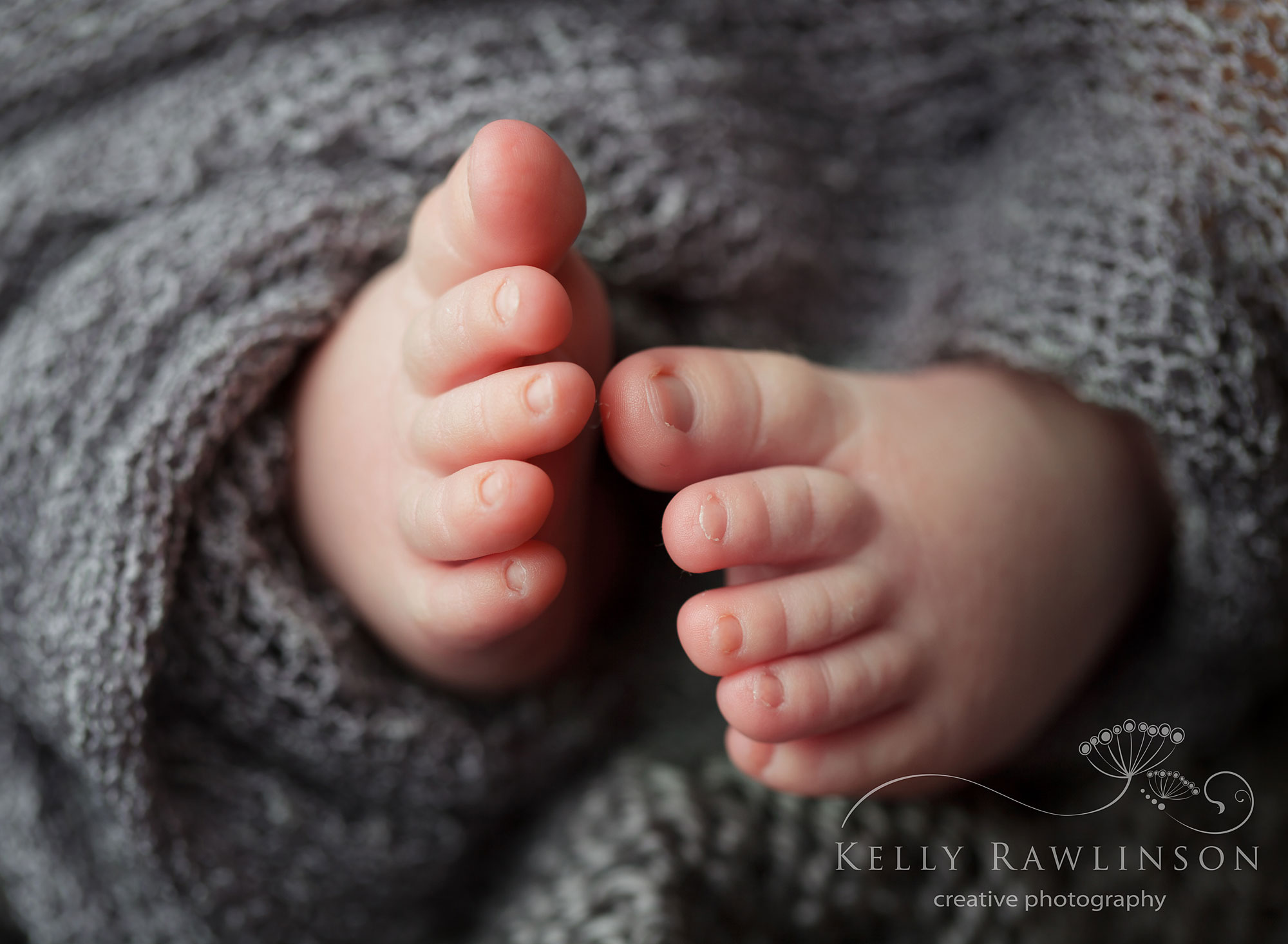 Georgina baby photography newborn toes