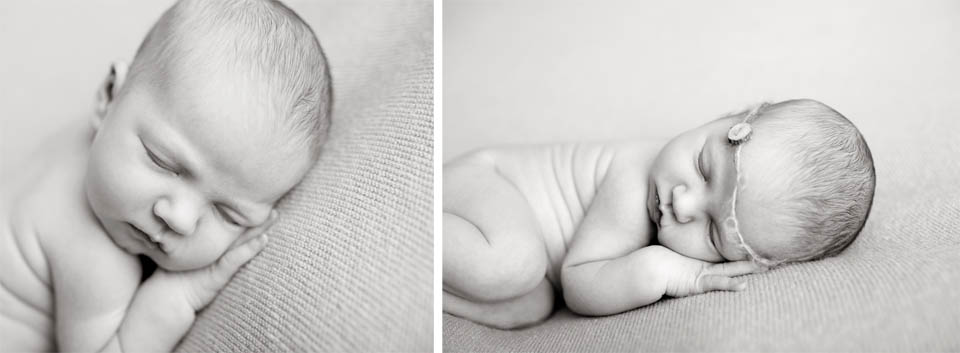 Black and white newborn portraits, newmarket newborn