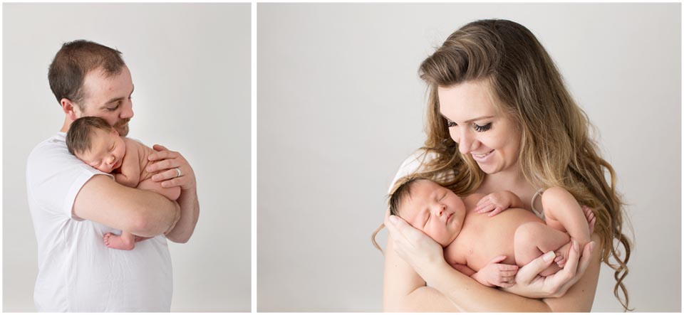 newborn baby with family in professional photoshoot, serving Uxbridge