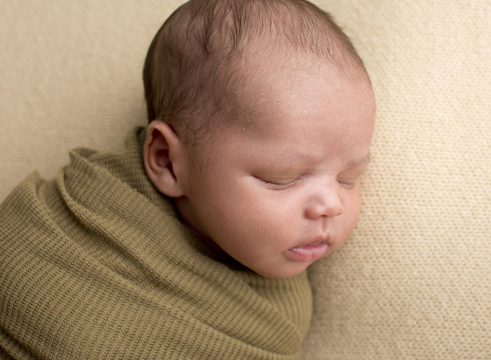 Newborn details- face close up