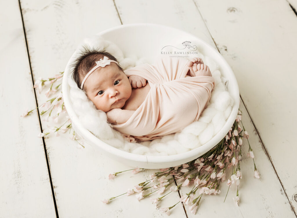 Sweet newborn baby photograph in Georgina, Ontario