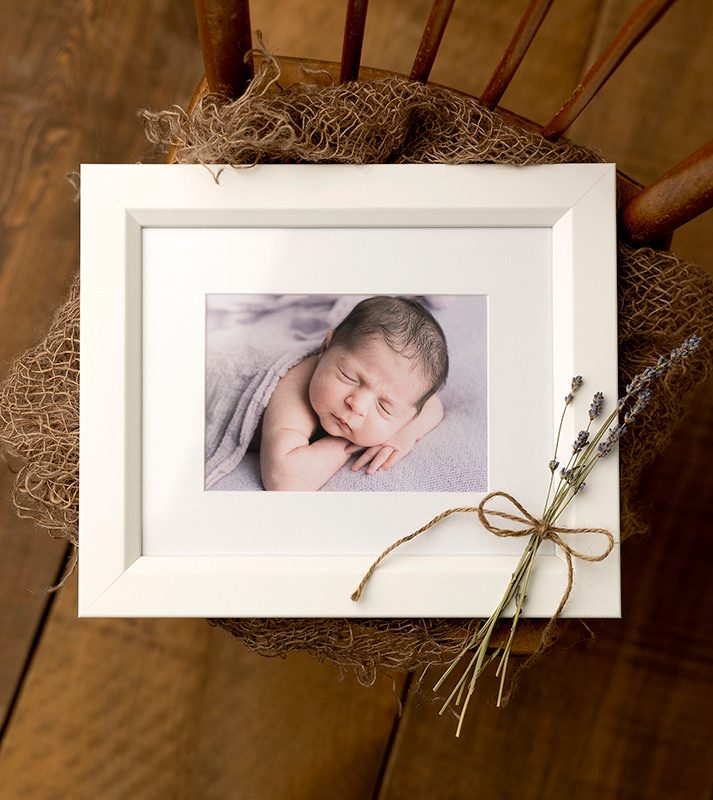 newborn photography framed in newmarket